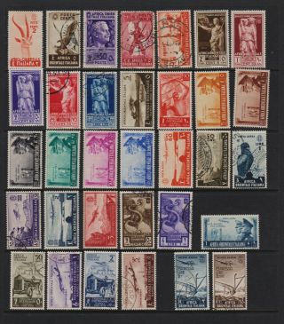 Italian East Africa - 33 Stamps - See Scan