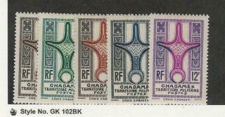 Libya,  Postage Stamp,  3n1 - 3n5 Lh,  1949,  Fezzan,  Jfz
