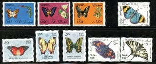 Mnh Butterflies Topical Stamps Somalia India