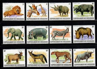 1983 Burundi Wild Animals M - Nh Scott 589 - 600