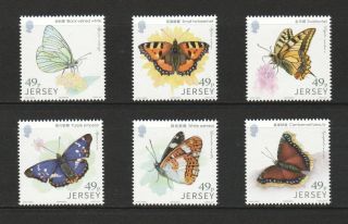 Jersey 2017 Links With China (butterflies) Comp.  Set Of 6 Stamps Mnh