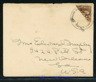Nicaragua Postal History: Lot 267 1940 Bisect 8c Puerto Cabezas - Orleans $