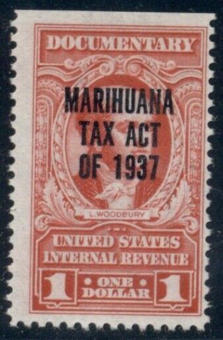 Us Rjm5 $1.  00 Marihuana Tax,  Og,  Nh,  Scarce,  Scott $425.  00
