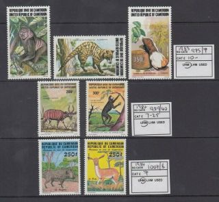 Cameroon 1982/84 Endangered Animals (x3) Sets (id:762/d56494)