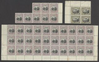 Mozambique Company 1918 - 31 Issue Mnh Stock – Large Blocks