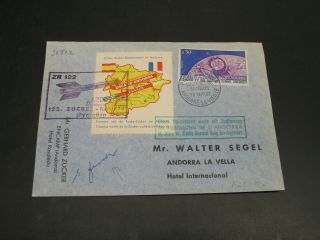 Andorra 1962 Rocket Mail Cover 30902