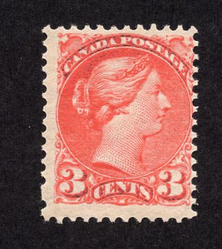 Canada 41 3 Cent Bright Vermilion Queen Victoria Small Queen Issue Mnh