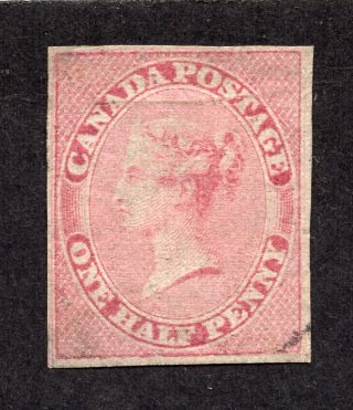Canada 8 1/2 Pence Rose Imperforate Queen Victoria Pence Issue