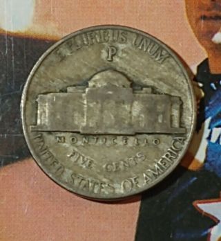 1943 P War Nickel 35 Silver Us Coin