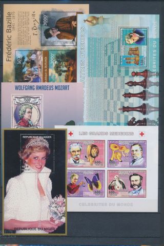 Ab0 - 2766 World Famous People Historical Figures Fp Good Sheets Mnh