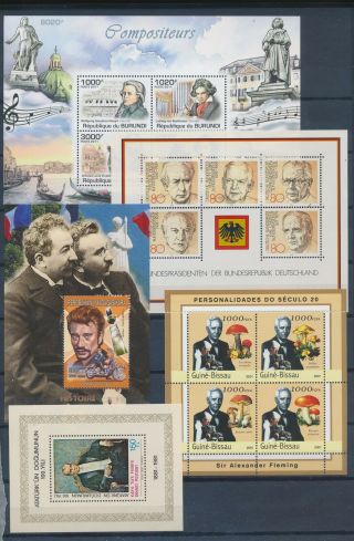 Ab0 - 2739 World Famous People Historical Figures Fp Good Sheets Mnh