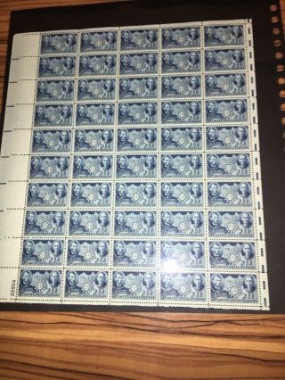 3 US Scott 906 1942 5 cent Chinese Resistance Sun Yat Sen & Lincoln Sheet 50 2