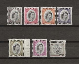 Grenada 1964 - 66 Sg 214/20 Mnh Cat £200