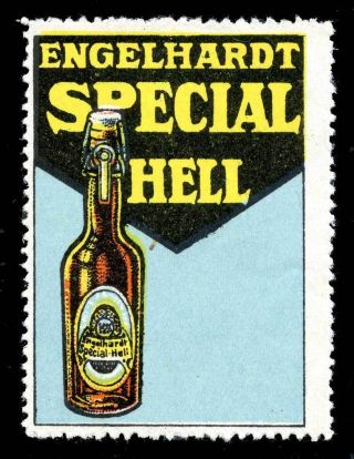 Germany Poster Stamp Advertising Beer - Englehardt Special Hell (light)