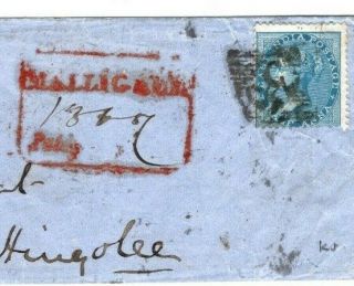 India Mutiny Period Cover 35 Numeral 1857 Major Orr Hingouly Military War Ma267
