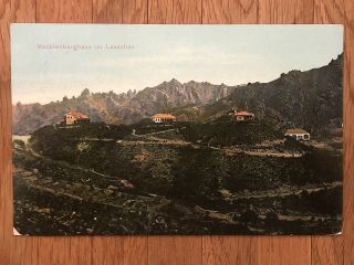China Old Postcard Mecklenburg House Lauschan Tsingtau To Germany 1913
