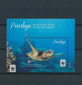Gx01810 Cook Islands Penrhyn Turtles Animals Reptiles Good Sheet Mnh