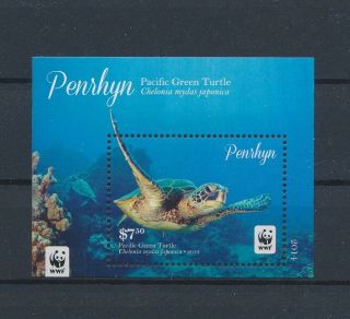 Gx01807 Cook Islands Penrhyn Turtles Animals Reptiles Good Sheet Mnh