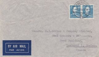 Denmark 1948 Air Mail Cover To Canada Postage Paid For 2 X 5 Grams