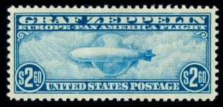 Momen: Us Stamps C15 Graf Zeppelin Og H Pse Graded Cert Xf - Sup 95