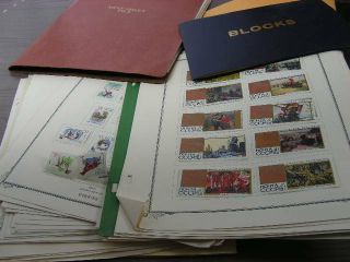 Russia,  Zealand,  Italy,  Israel &,  Accumulation Of Stamps On Pages