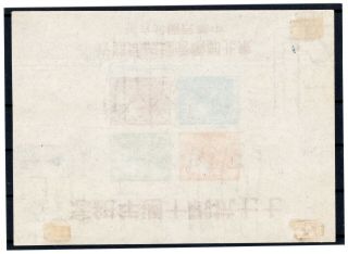 China North East liberated area S/S Miniature sheet chan NE68M faulty 2