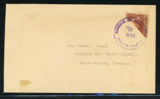 Nicaragua Postal History: Lot 239 1941 Bisect 10c Puerto Cabezas (local) $$$