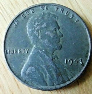 1943 P Steel Wheat Cent Penny