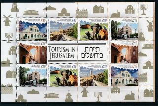 D002967 Tourism Buildings Architecture Booklet Mnh Israel 2016