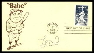 Mayfairstamps Us Fdc 1983 Baseball Autographed " Babe " First Day Cover Wwb33503