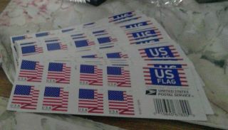 Usps Forever Stamps 25 Books Of 20 Each Flags Face Value $275