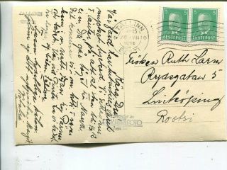 Estonia Post Card To Sweden,  20.  7.  1938
