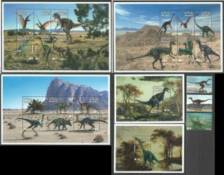 W599 Maldives Dinosaurs Prehistoric Animals Fauna 3kb,  2bl,  1set Mnh