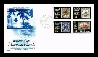Dr Jim Stamps Marshall Islands Philatelic Event Fdc Cover Block Art Craft