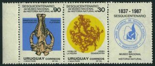 Uruguay 1273 - 1274a Pair,  Mnh.  Mi 1803 - 04.  National Museum Of Natural History,  1988.