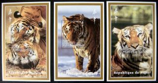 98 Niger Year Of The Tiger Stamps Souvenir Sheets Chinese Lunar Year Stamps