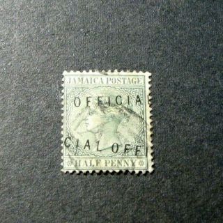 Jamaica Stamp Scott O1d Official - Dbl.  Ovpt. ,  One Invid.  1890 C521