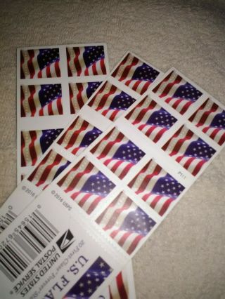 40 booklets of assorted USPS Forever Flag and fireworks stamps.  800 stamps 4
