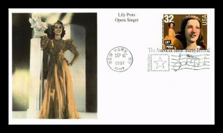 Dr Jim Stamps Us Lily Pons Opera Singer First Day Mystic Cover York
