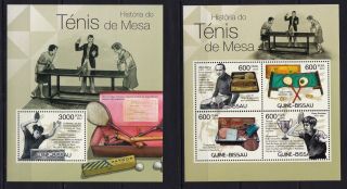 Guinea Bissau 2012 - Tenis De Mesa - Table Tenis - Barna - Stamps - Mnh Xa