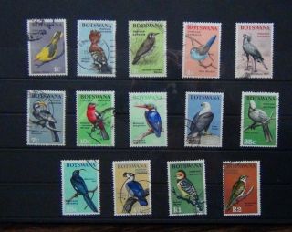 Botswana 1967 Birds Set Fine Sg220 - Sg233