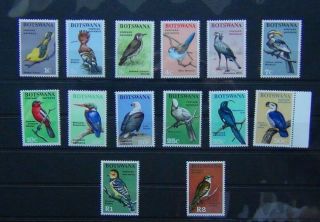 Botswana 1967 Birds Set To R2 Mnh Sg220 - Sg233