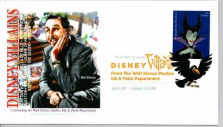 Walt Disney Villians Digital Color Cancel Fdc,  Sleeping Beauty Maleficent