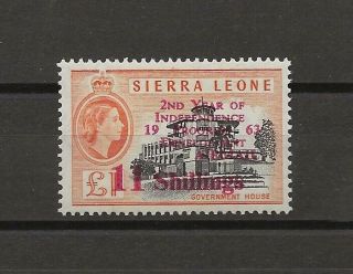 Sierra Leone 1963 Sg269 Mnh Cat £750