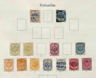 Colombia Early Imperfs M&u X 13 (as 779