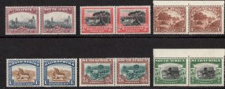 South Africa Stamps 26 - 31 Sg 34 - 39 Mlh Vf 1927 - 28 Scv $568.  10
