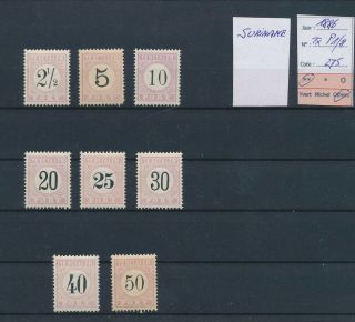 Lk68422 Suriname 1886 Taxation Classic Lot Mnh Cv 275 Eur