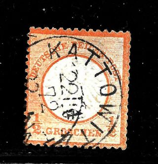 Hick Girl Stamp - Classic German Sc 3 Eagle With Small Shield,  1872 Y2904
