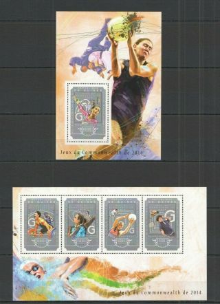 St661 2014 Guinea Sport Commonwealth Games 2014 Kb,  Bl Mnh Stamps