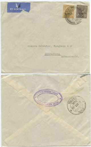 Kuwait Cover To Germany 1938